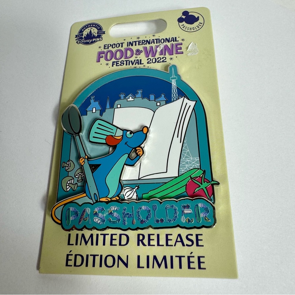 NWT. Disney Remy pin. 2022 EPCOT  Disney Parks Food & Wine festival